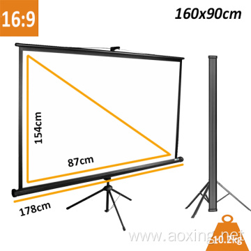 Standard Tripod Portable Manual Pull Down Projection Screen